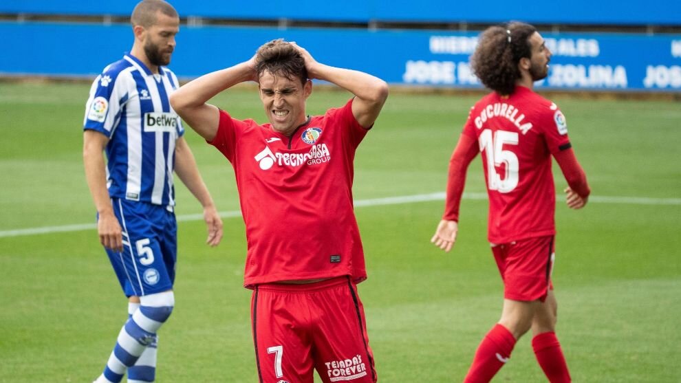 Нападающий Хетафе Хайме Мата упустил возможность открыть счет в игре