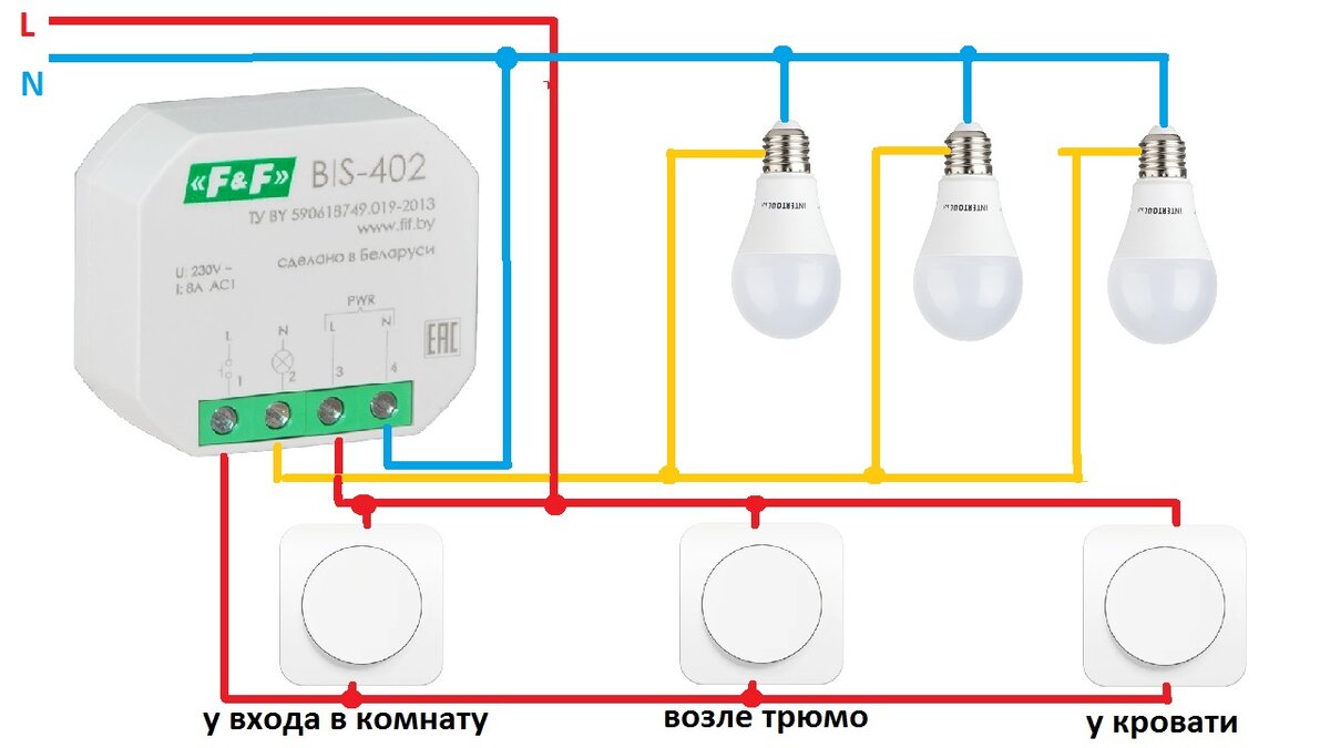 Bis 402 схема подключения