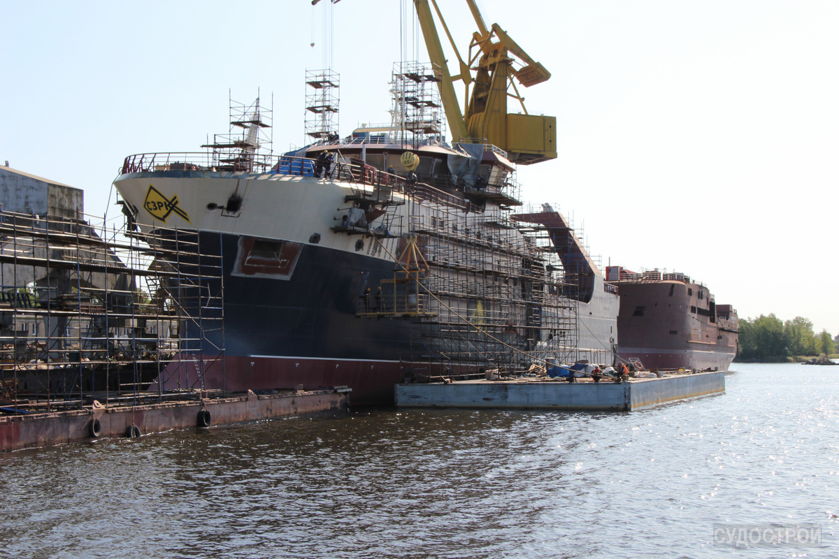 Строительство рыболовецких судов на Выборгском заводе / Фото: Судострой