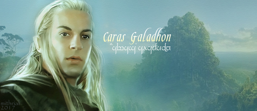 Халдир на фоне Карас-Галадона (арт www.mithrialelven.tumblr.com).