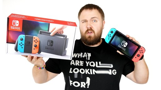 Распаковка Nintendo Switch и аксессуаров к ней