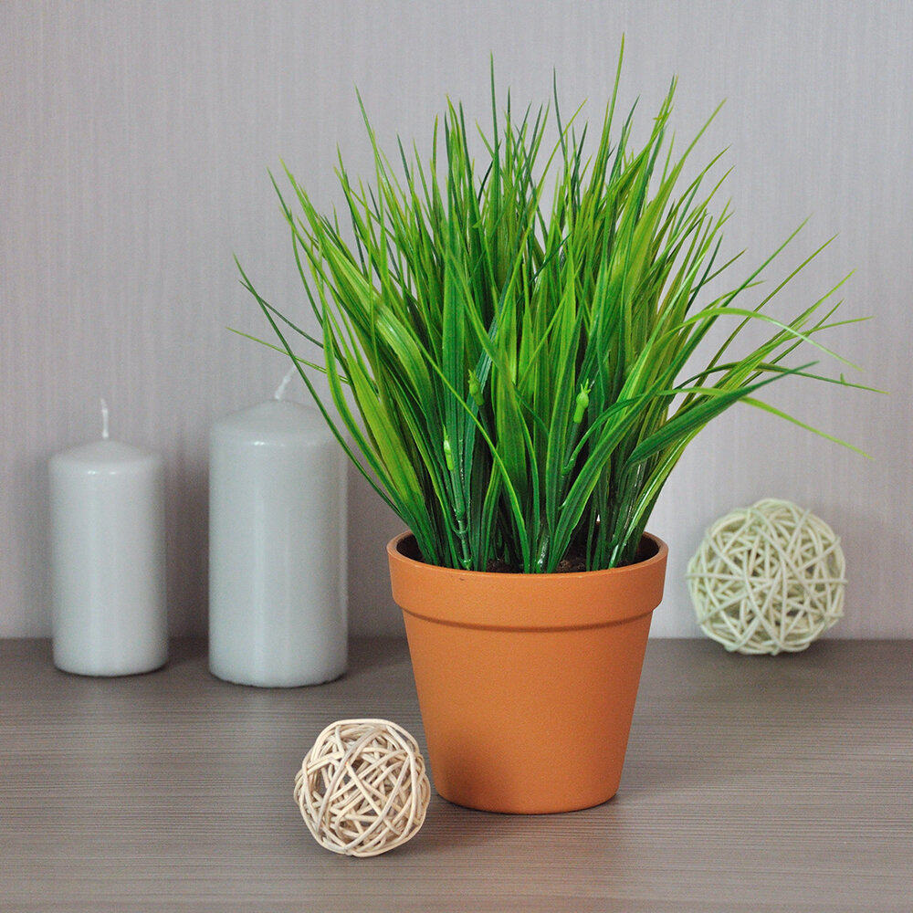 Трава искусственная в кашпо, 894 руб. 