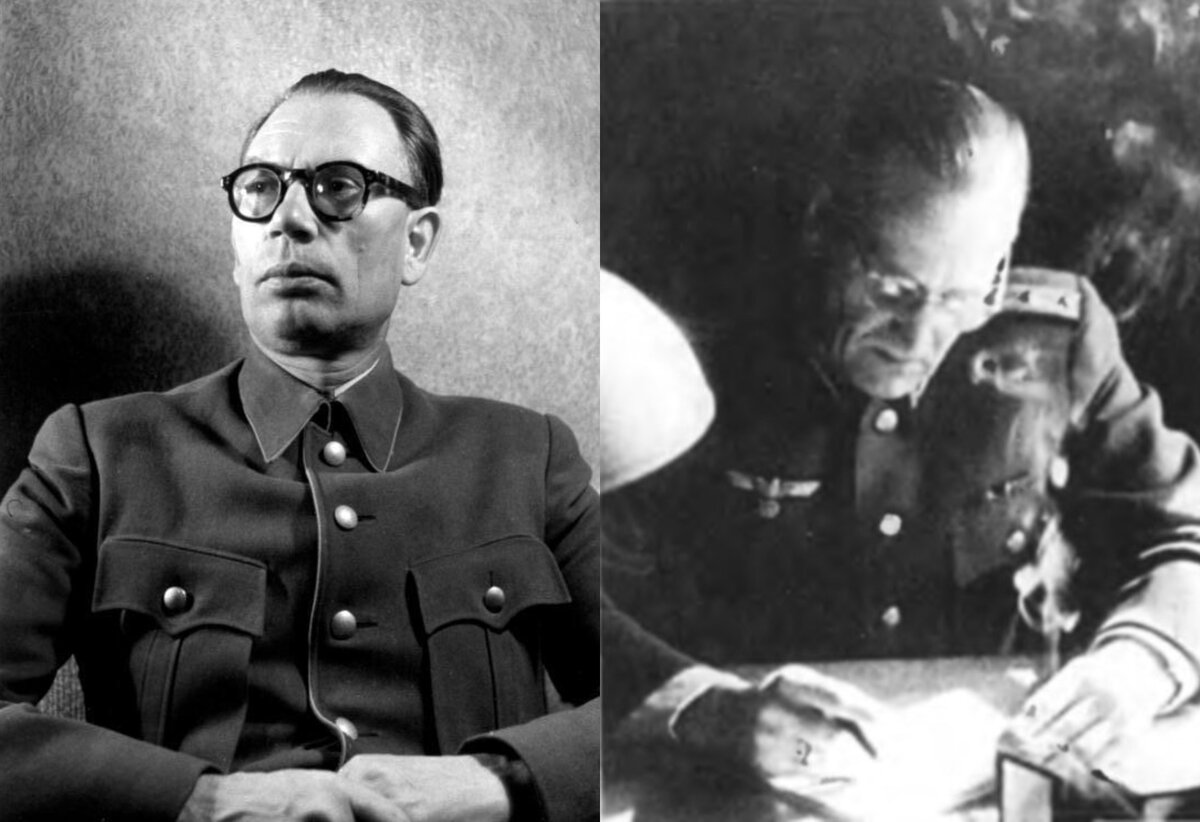 А.А. Власов и В.К. Штрик-Штрикфельдт. PS: иллюстрация представлена исключительно в образовательно-наглядных целях. Автор осуждает фашизм.