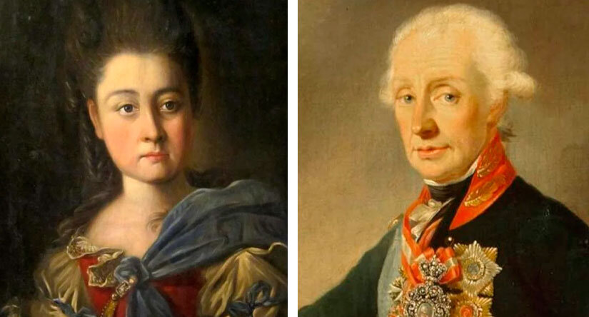 Варвара Прозоровская и Александр Суворов 