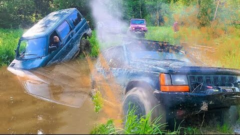 Жесткая оффроад заруба 24 часа в лесу Jeep, Нива и УАЗ не ожидали такого на бездорожье