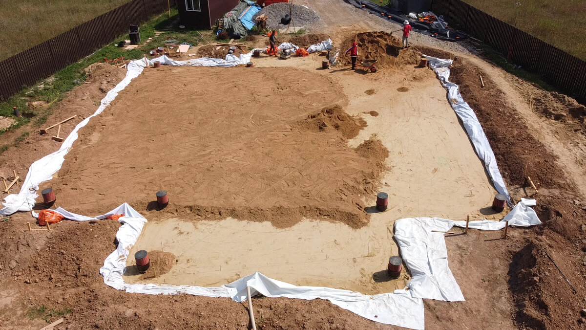 подготовка основания фундамента