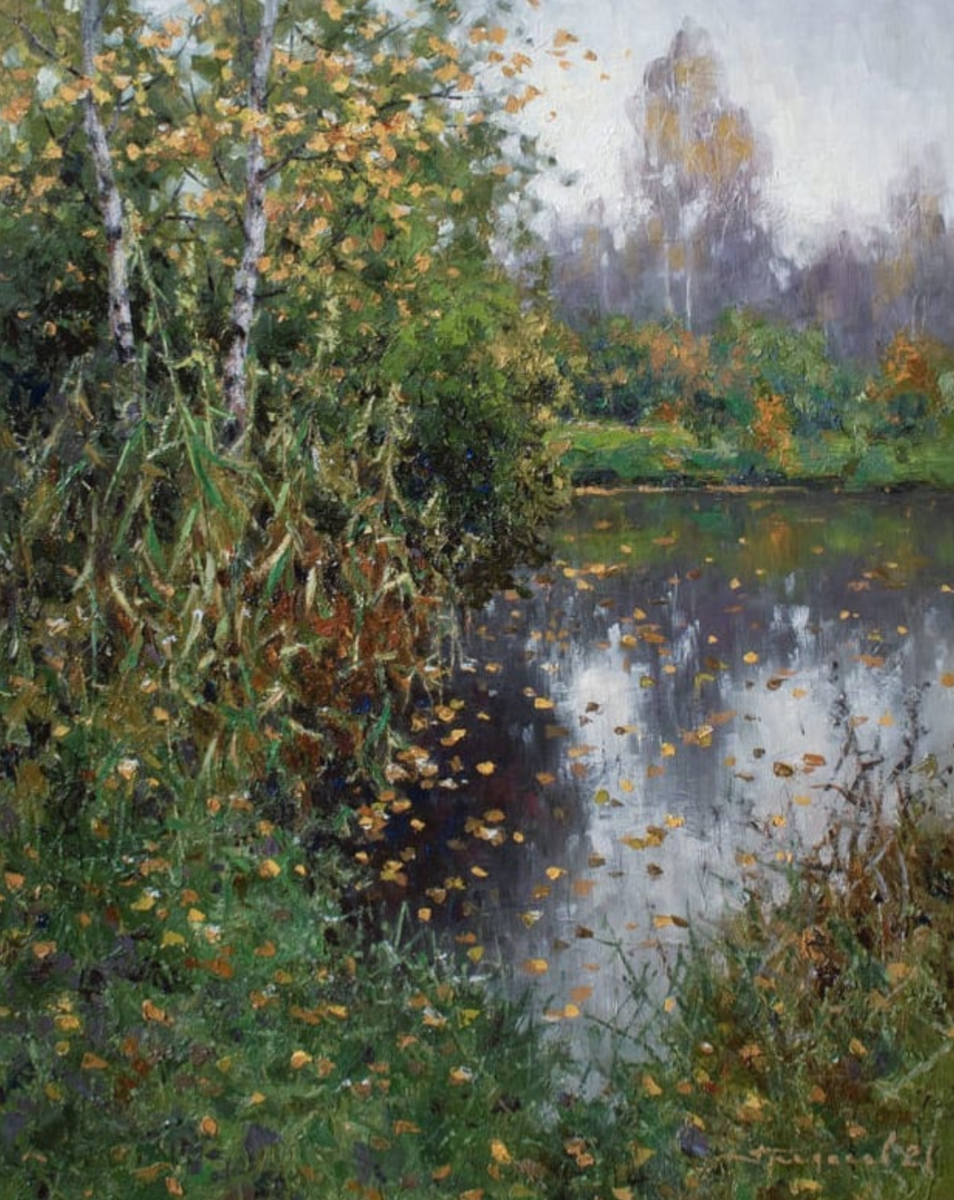 Фотография картины В. Гредасова "Начало осени" (из открытых источников)