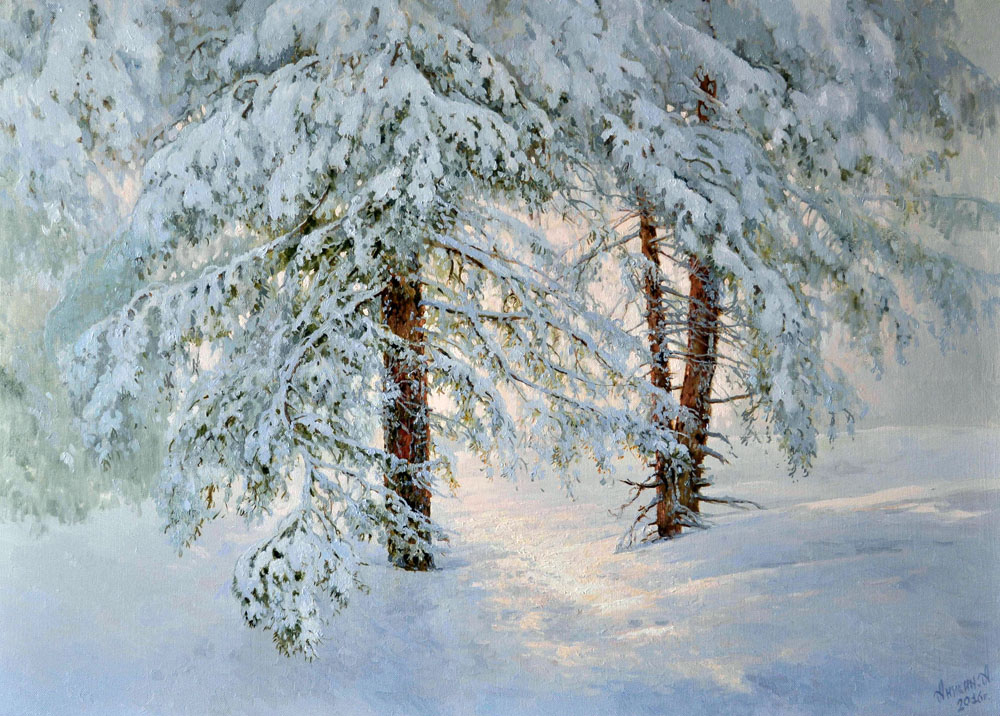 Алексей Аникин . Зимний лес.