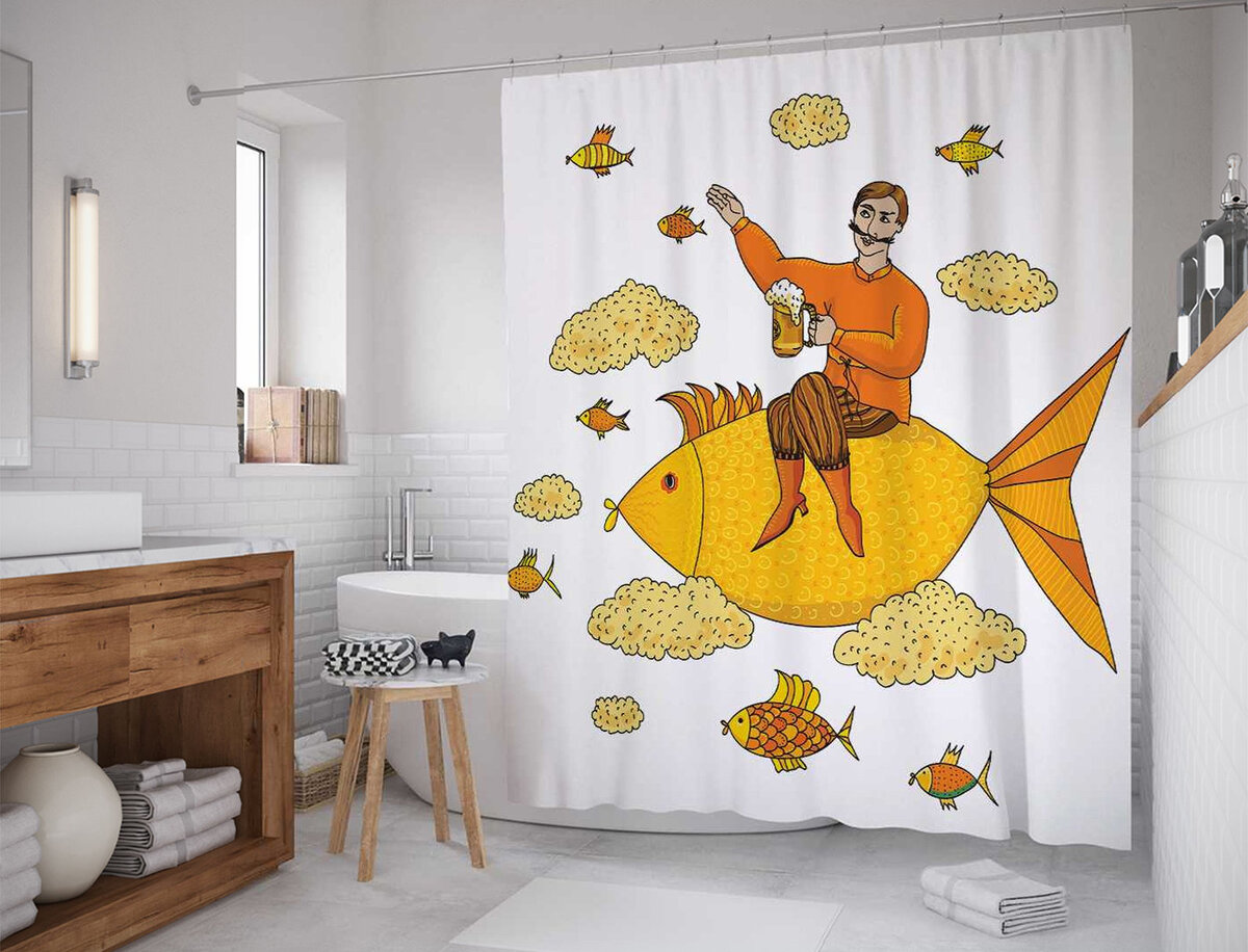 Шторка для ванной с сайта detmir.ru