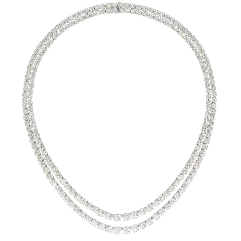 Колье Mercury Classic из белого золота с бриллиантами