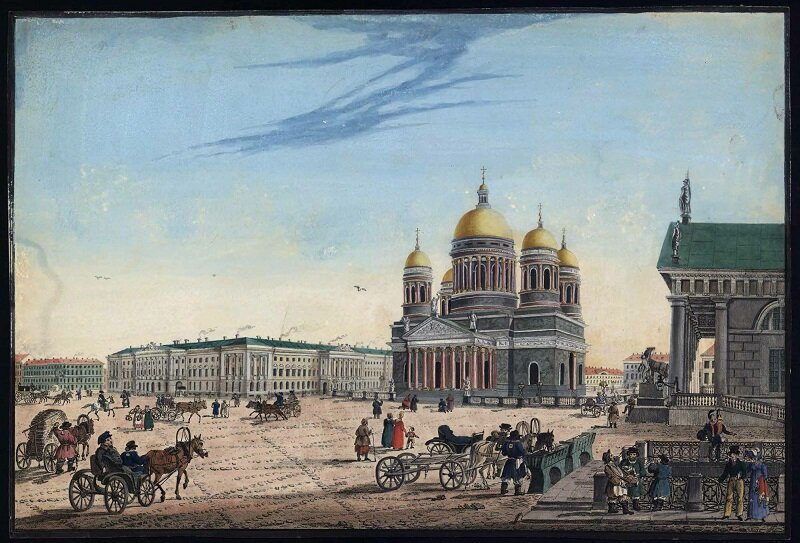 Рисовано с макета в 1820-е годы