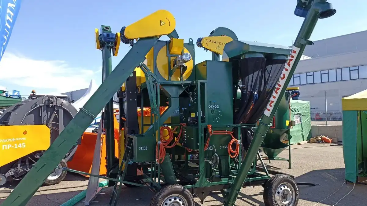 Машина МЗК-7СТ с двумя триерными блоками на АГРОВОЛГЕ 2022