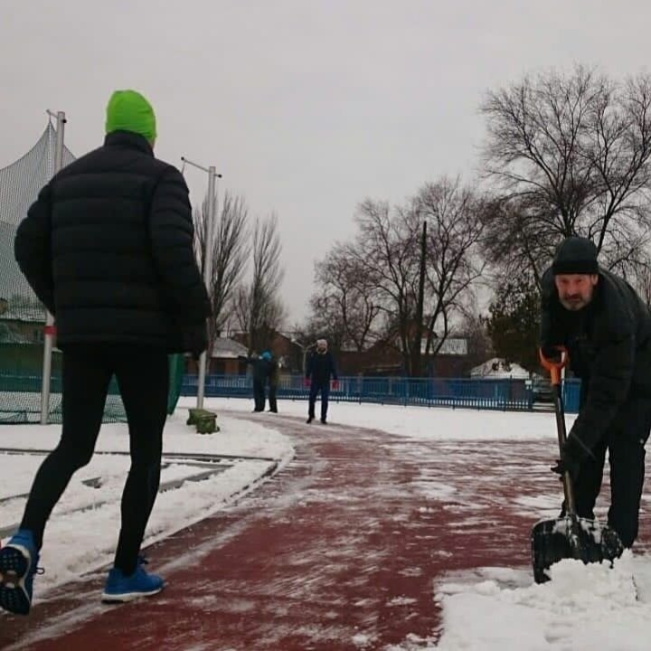 4 февраля 2017 года. Я и Человек с лопатой.