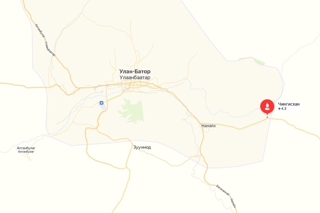 Карта расположения статуи