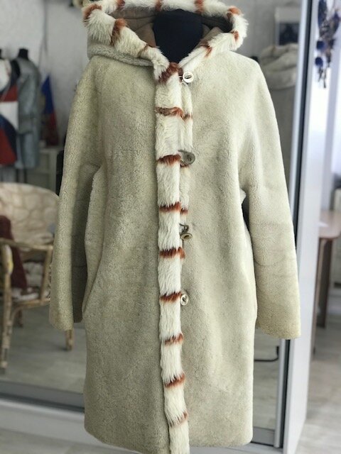 Переделка двусторонней дубленки. Ателье Ирины Берзиной.