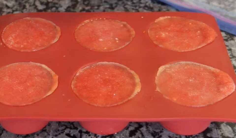 Чистая паста, уже замороженная