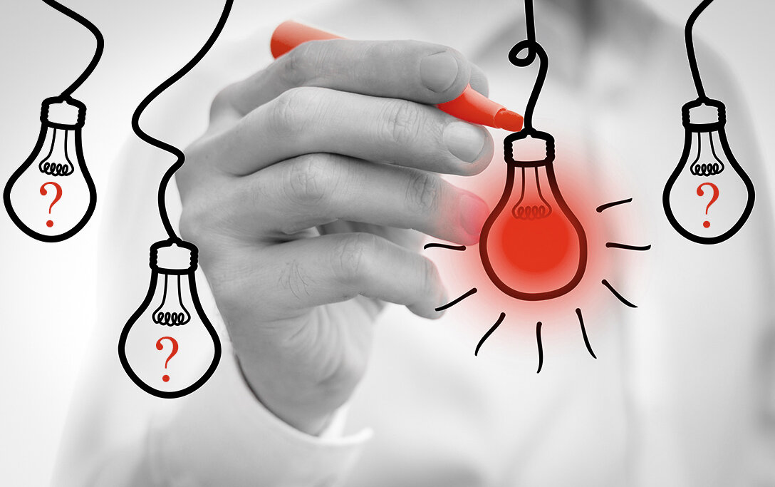 Идея создаётся быстро, главное настроить своё сознание на это