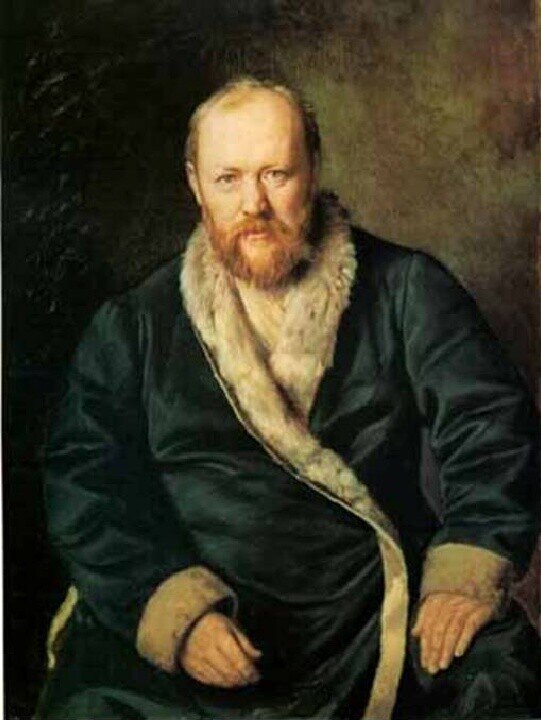 «Портрет писателя Александра Николаевича Островского» работы Василия Перова.  1877 г.