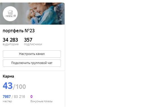 скрин автора  АУДИТОРИЯ  ПОДПИСЧИКИ