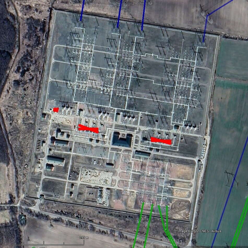 Силовые автотрансформаторы на ПС 750 кВ Киевская