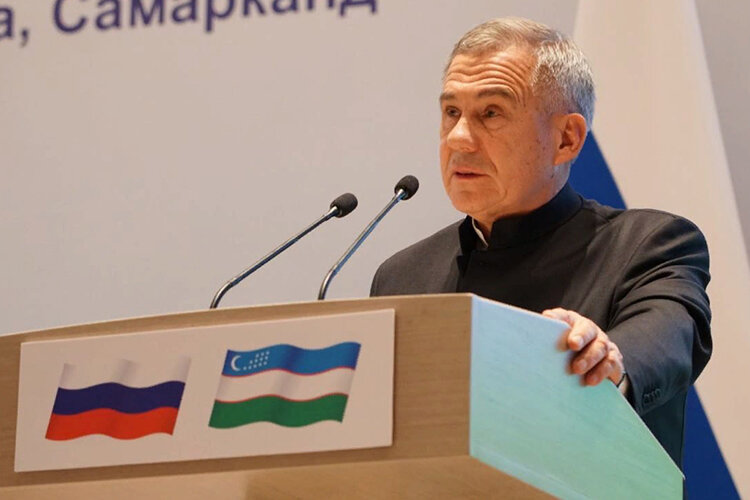    На форуме президент РТ отдельно поблагодарил руководство Узбекистана за поддержку местной общины Фото: tatarstan.ru