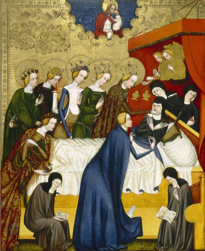 Живопись | Master of Heiligenkreuz | Death of Saint Claire, XV век © Artifex.ru