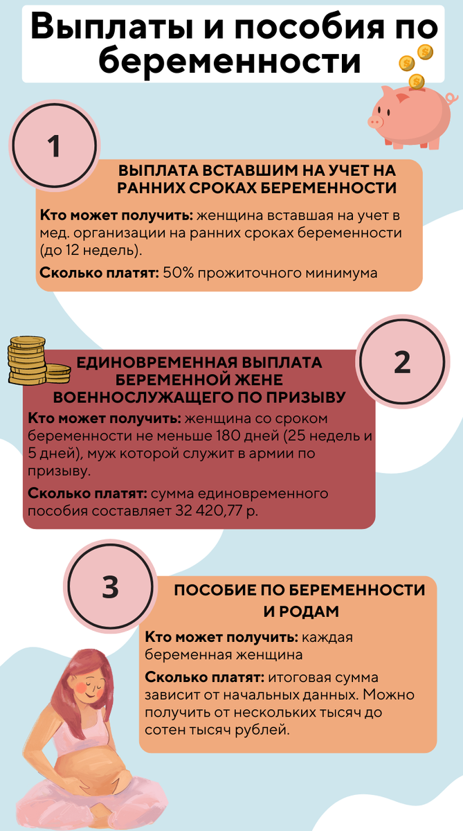 Сколько за беременность платит государство: выплаты и пособия по  беременности | Насыровы+1 | Дзен