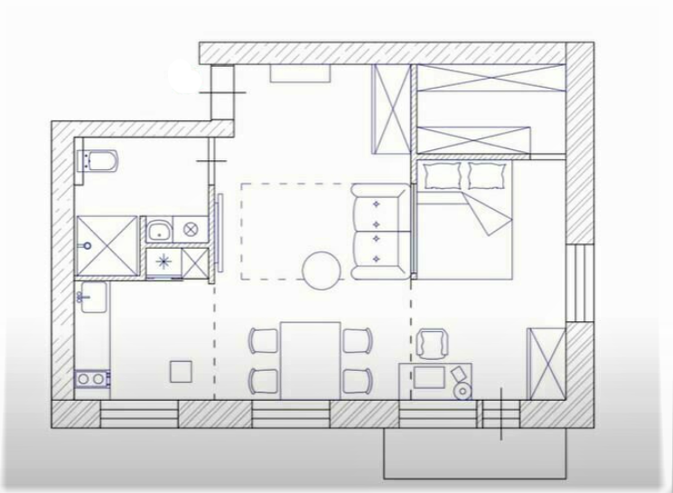 Дизайн квартиры 42 в ЖК «Первый» | Дизайн Vid
