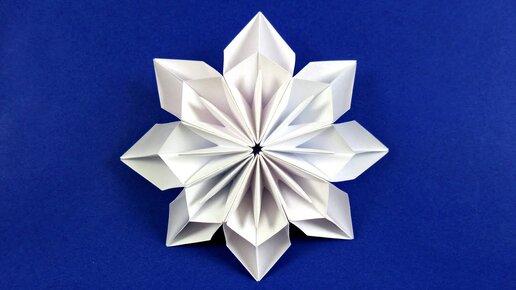 Поделки на Новый Год. Как Сделать Объемную Снежинку из Бумаги Своими Руками. 3D Paper Snowflake