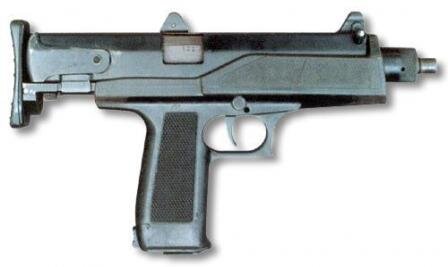 
AEK-919K, вид справа, приклад сложен.
