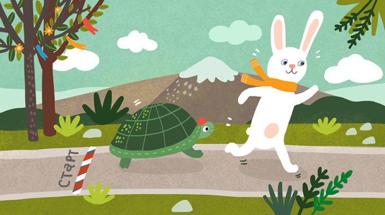 Заяц и черепаха Михалков. Заяц и черепаха басня Михалкова. Заяц и черепаха рисунок.