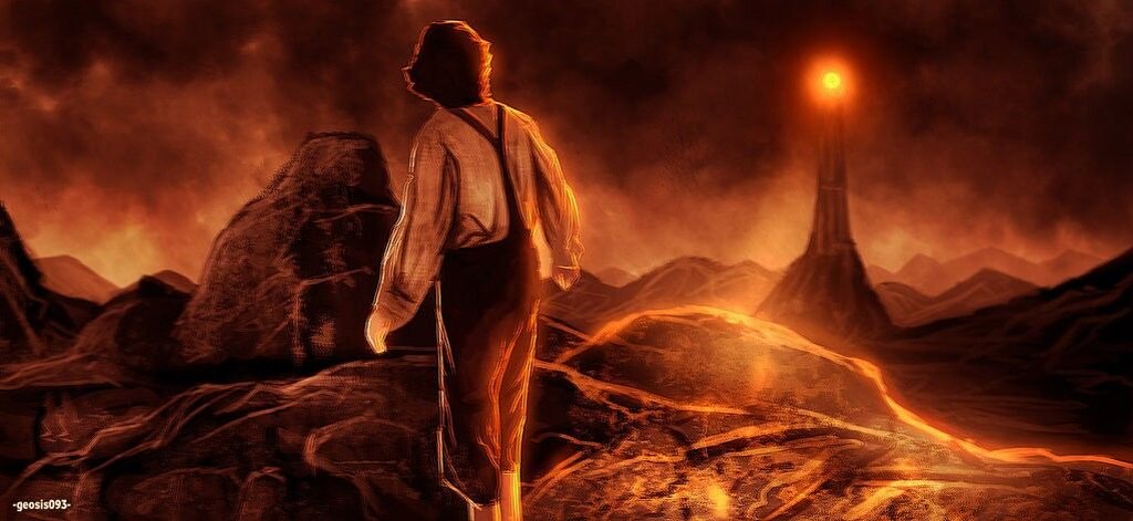 Frodo in Mordor by geosis093