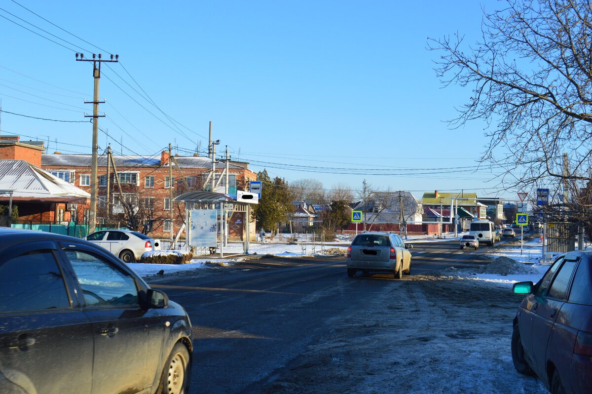 Фото автора. 09.02.2023. Зима в городе на Кубани.