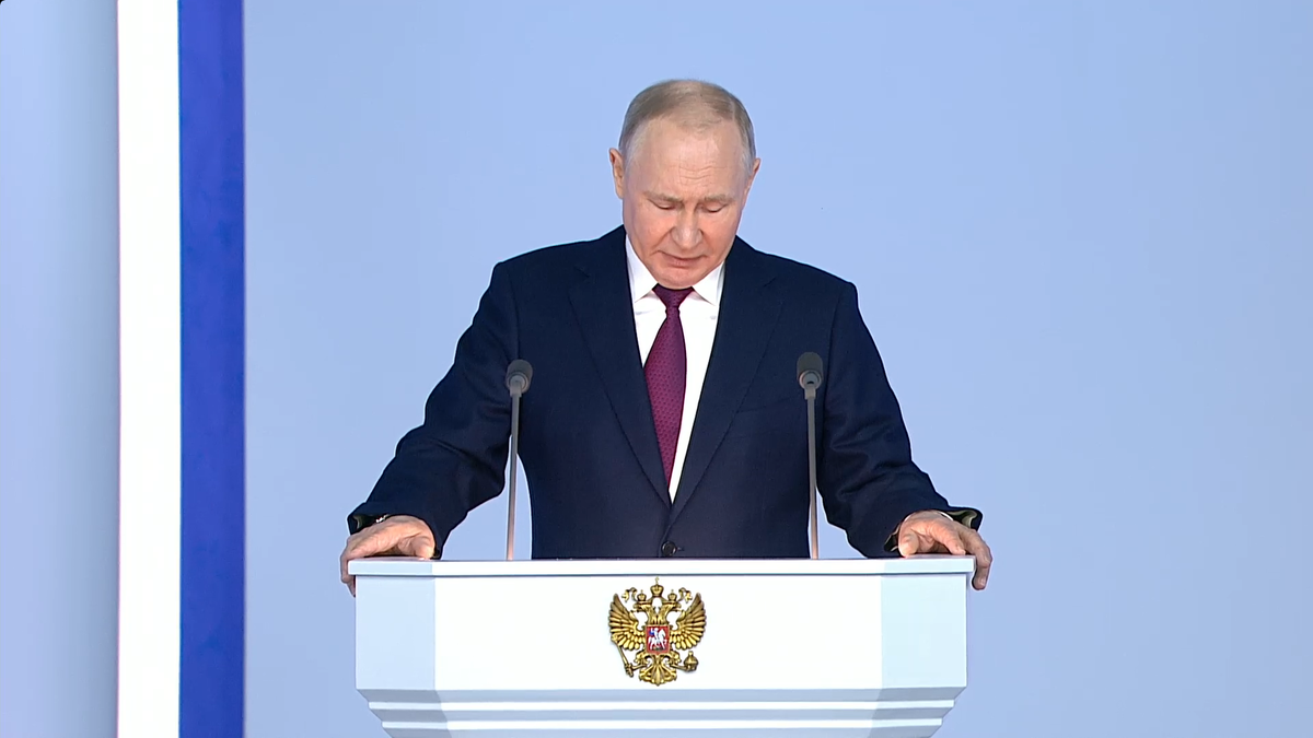 © Скриншот послания Федеральному собранию