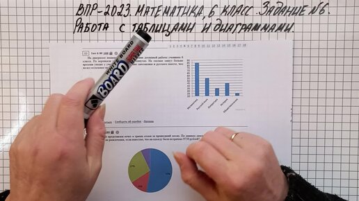 ВПР-2023. Математика, 6 класс. Задание №6. Работа с таблицами и диаграммами