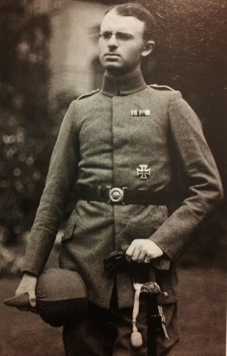 Wilhelm Eduard Koch (William Edward Hinchley Cooke) dressed in a German uniform for undercover work in POW camps. (From Defence of the Realm)