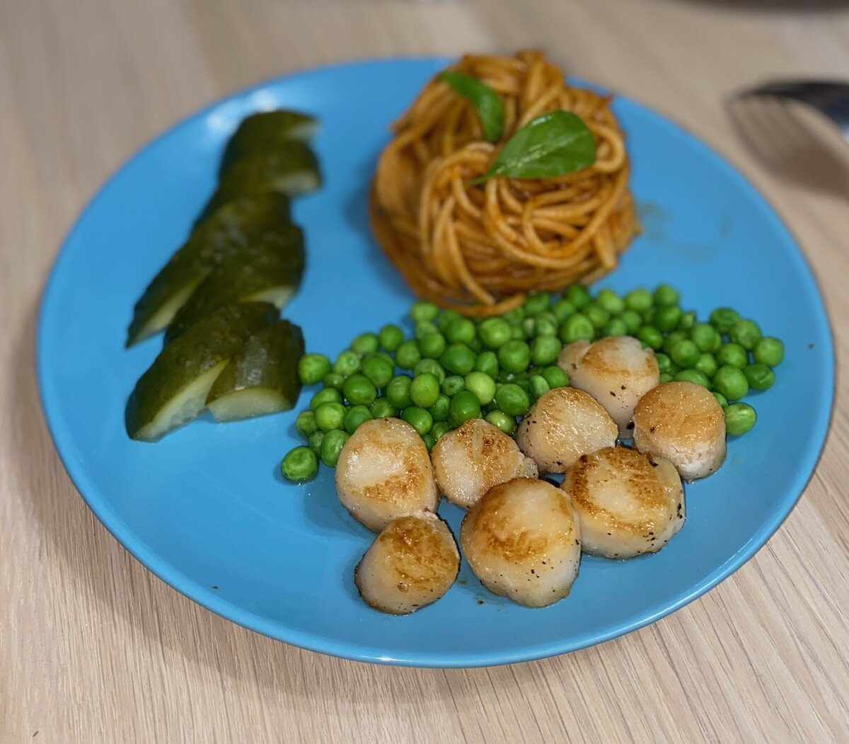    Паста с гребешком и томатным соусом @MikeF.