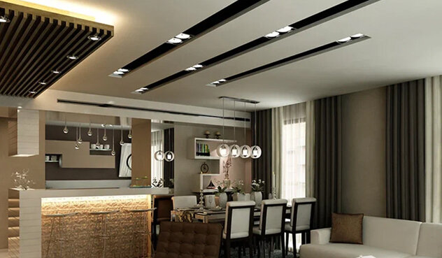 Специалист легко установит многоуровневую конструкцию или воплотит в жизнь эксклюзивное решение.