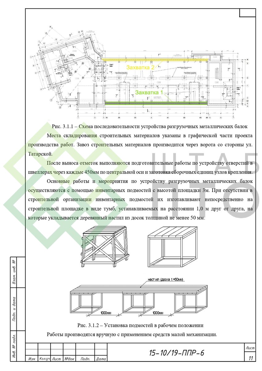 ППР на устройство разгрузочных металлических балок. Пример работы. | ШТАБ  ПТО | Разработка ППР, ИД, смет в строительстве | Дзен