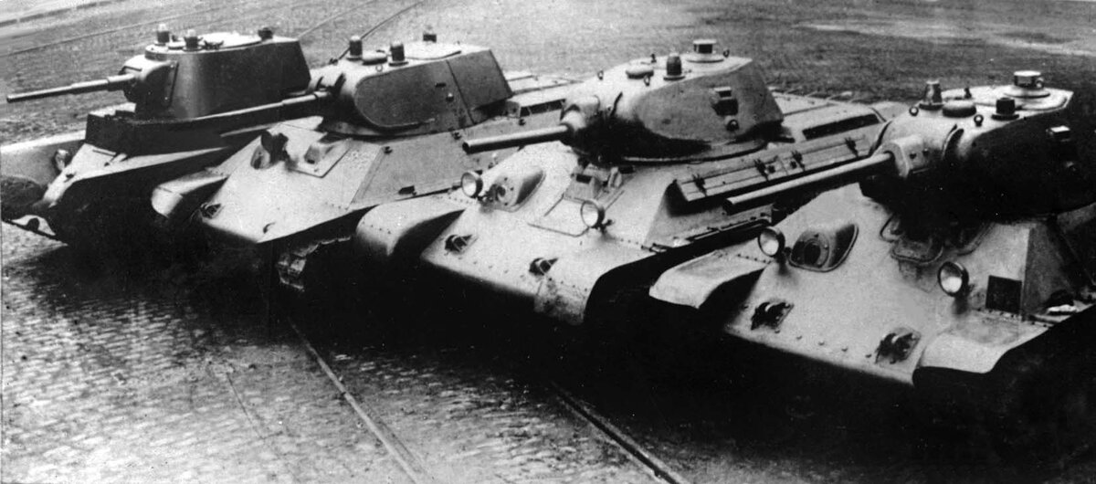 Довоенные танки производства завода № 183 