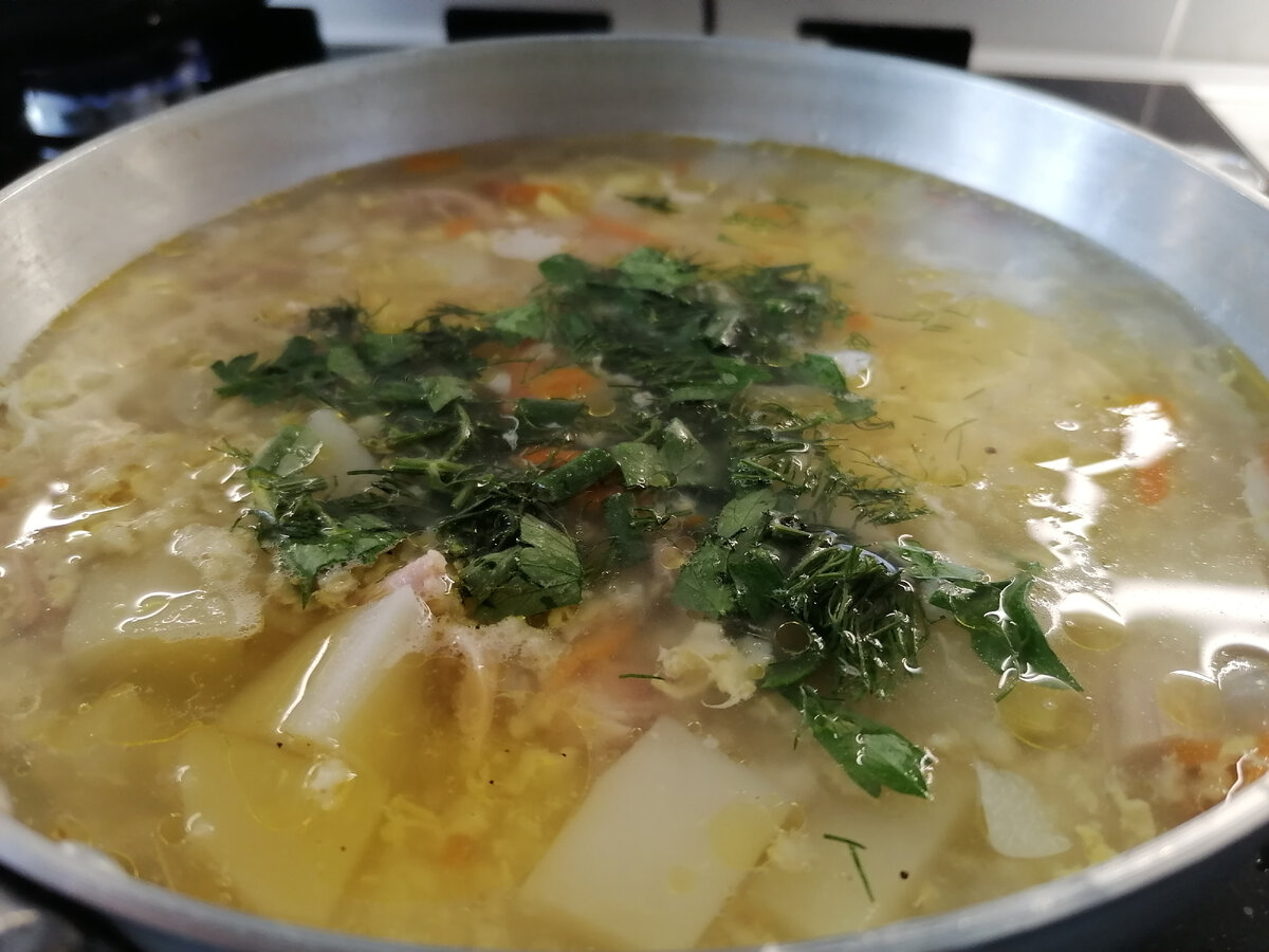 Полевой суп. Фото автора