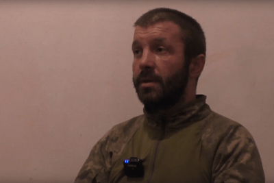    Пленный военнослужащий ВСУ Роман Новожилов ©Скриншот