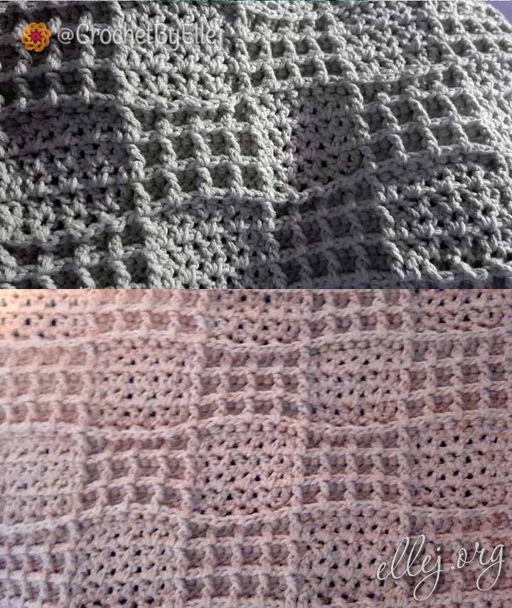 Узор для пледа крючком