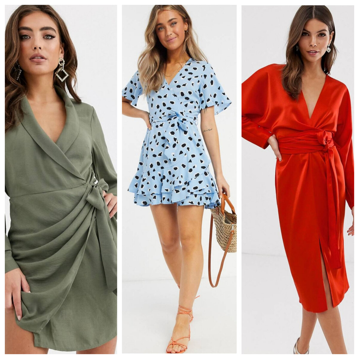 1. Платье с запахом. 