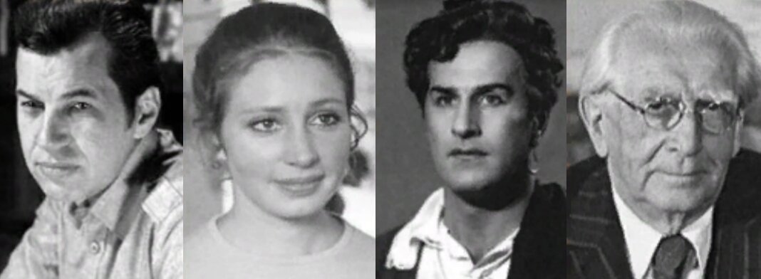 Г. Бурков, Т. Васильева, В. Зельдин, Н. Волков (старший). Фото из открытых источников.