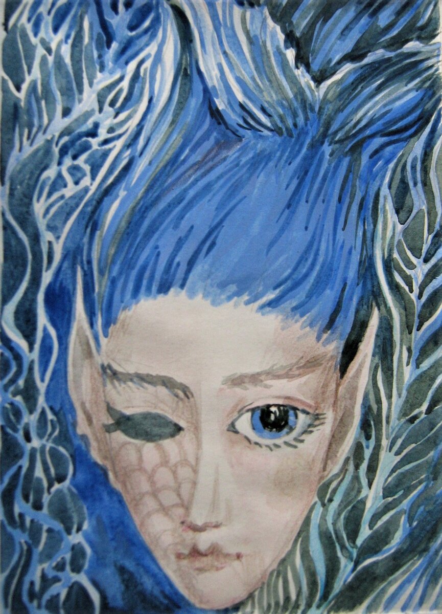 Рисунок первый, тема - Рыба.