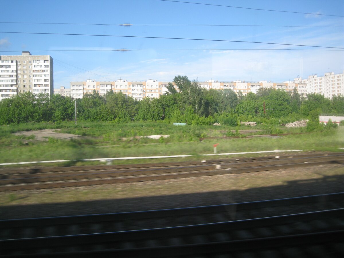 Вид из окна электрички. Фото автора