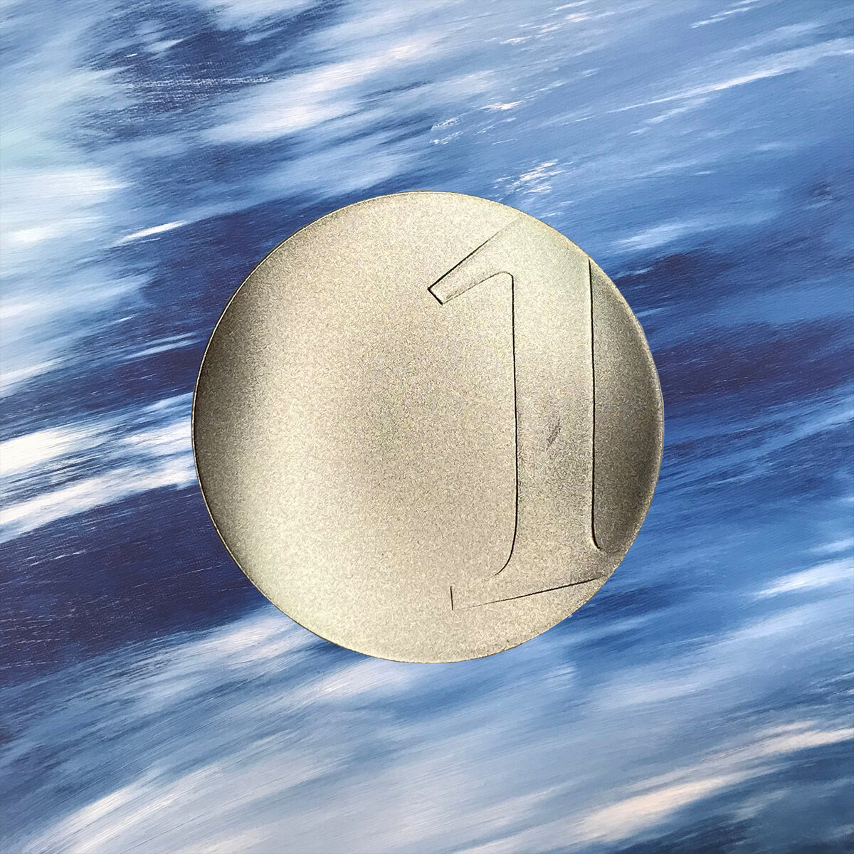 Последний франк. Франция, 2001. Серебро. Аверс: Цифра «1» на краю монеты как символ уходящей валюты.