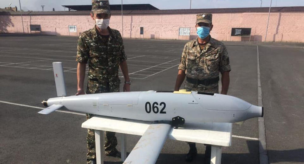 барражирующий боеприпас азербайджанской армии. Конкретно этот - армянский трофей