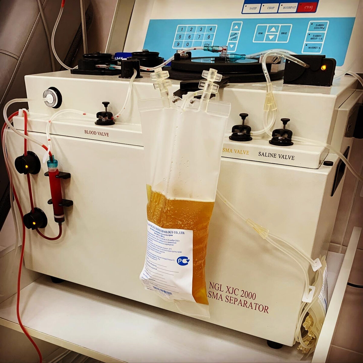 600 мл антиковидной плазмы - столько вы отдадите за одно посещение - донацию.